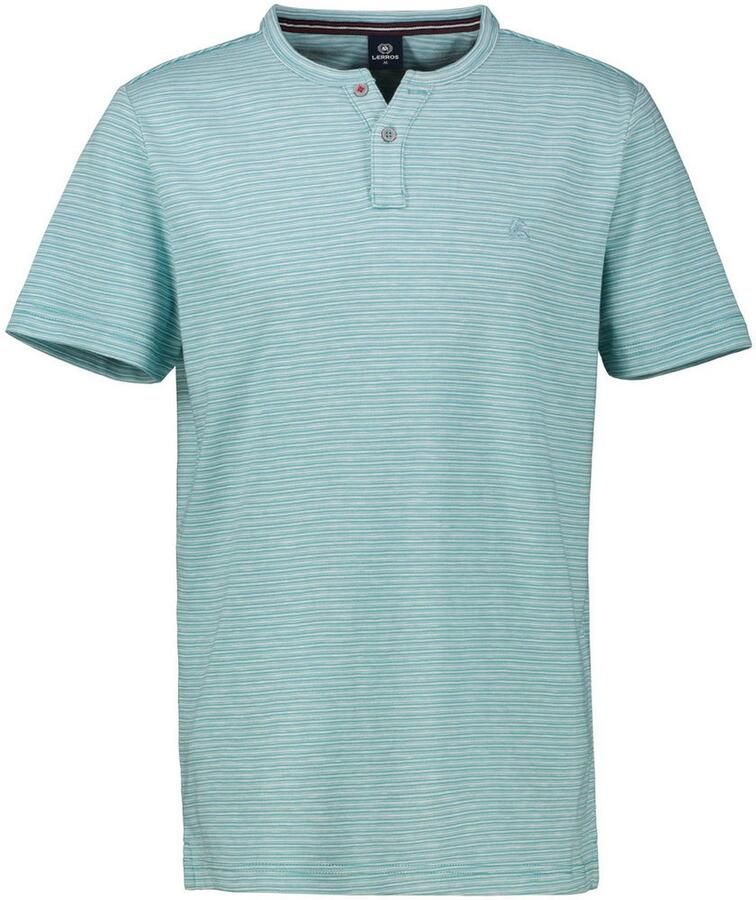 Lerros T-shirt met serafino-kraag - Foto 2