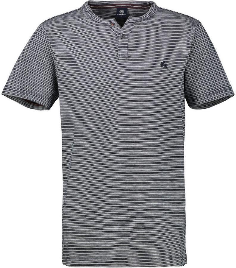 Lerros Henleyshirt gestreept serafinoshirt gebreid
