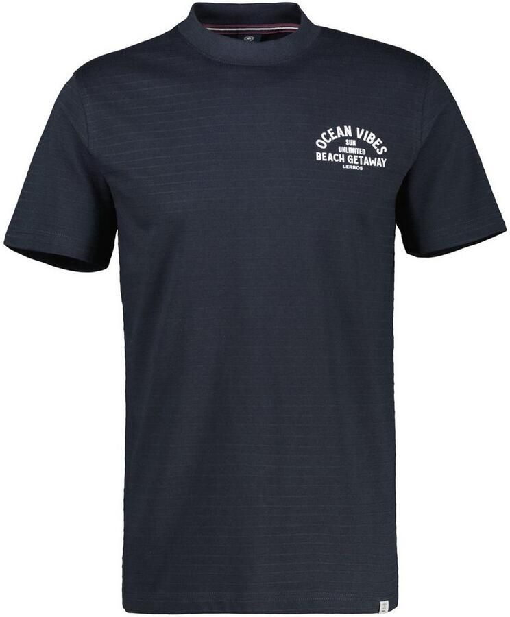 Lerros T-shirt met voor- en achterkant print