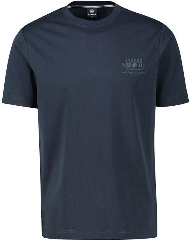 Lerros T-shirt Ronde hals met tonale print