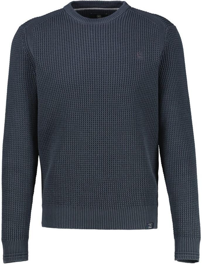 Lerros Trui met ronde hals in sportieve structuur