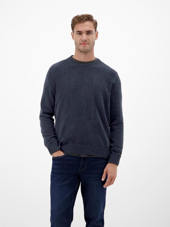 Lerros Trui met ronde hals lange mouw en met brede gebreide boorden - Foto 3