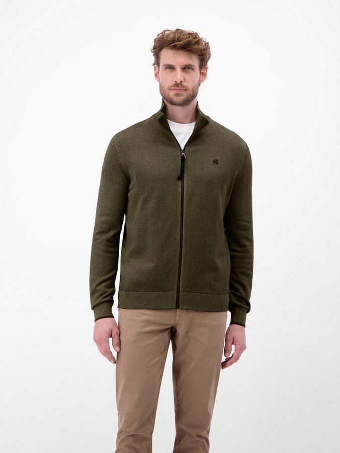 Lerros Gebreid vest met opstaande kraag - Foto 2