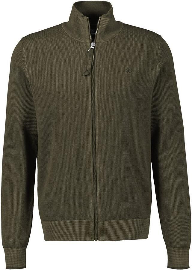 Lerros Gebreid vest met opstaande kraag - Foto 4