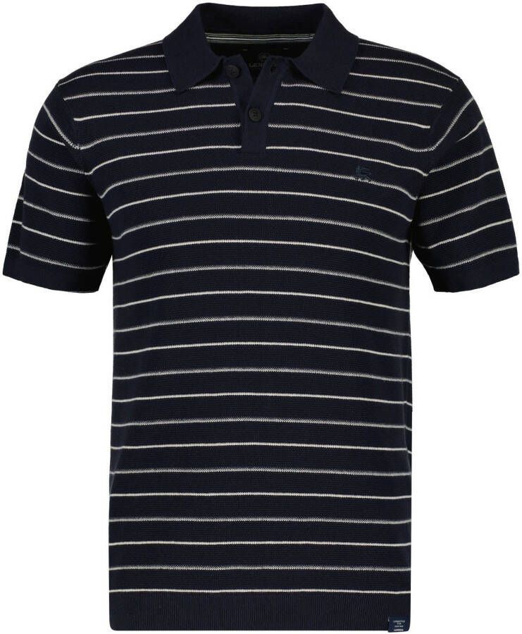 Lerros Poloshirt in zomerse-stijl gebreide look