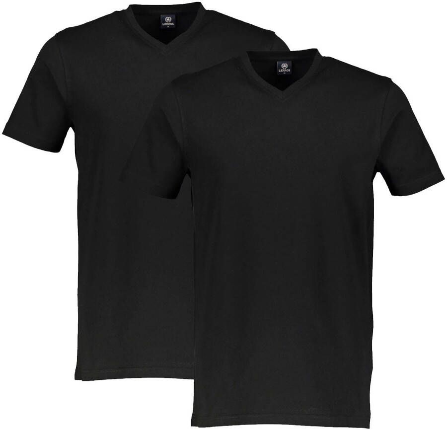Lerros Shirt met V-hals in klassieke look (voordeelset 2-delig)