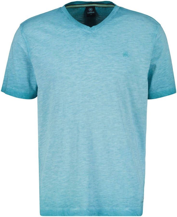 LERROS dip-dye slim fit T-shirt light turqoise
