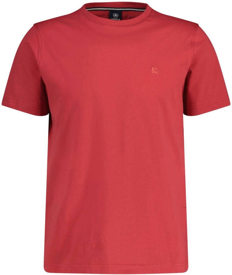 Lerros T-shirt met labelstitching