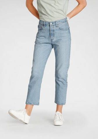 Levi's Blauwe Katoenen 5-Pocket Jeans voor Vrouwen Blue Dames