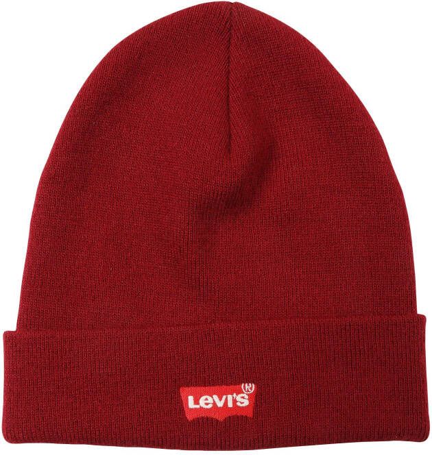 Levi's Muts Levis RED BATWING EMBROIDERED SLOUCHY BEANIE