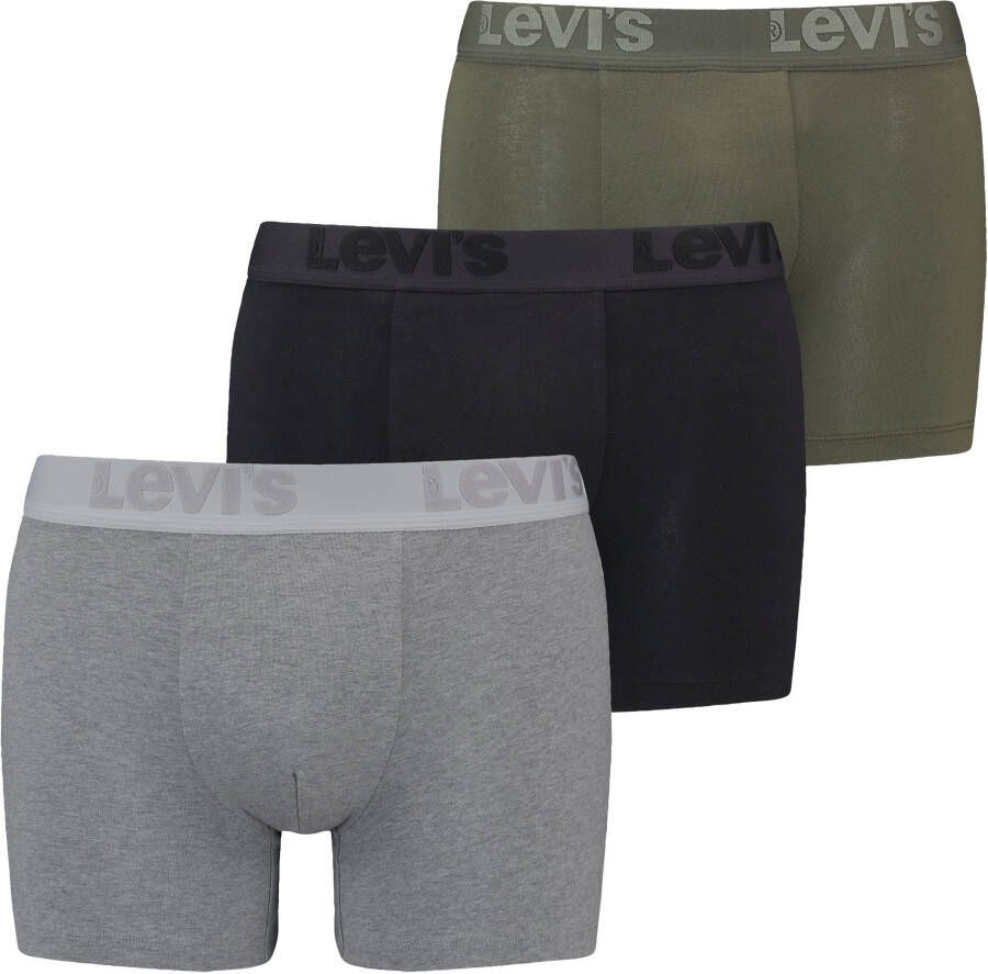 Levi's Boxershort met elastische band met logo in een set van 3 stuks