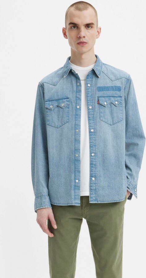 Levi's Jeans overhemd SAWTOOTH RLX FIT WESTERN BLUES