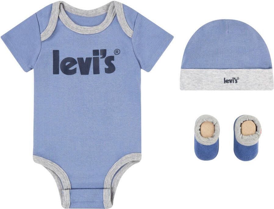 Levi's Kidswear Body met korte mouwen Newborn-cadeauset Uniseks (set 3-delig)