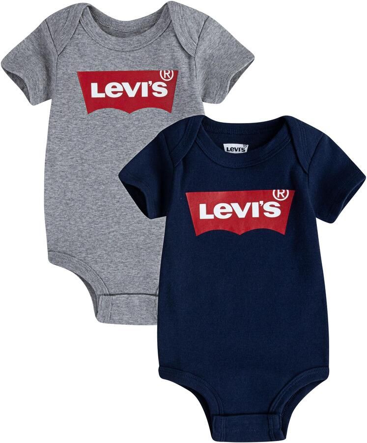 Levi's Kidswear Body met korte mouwen BATWING 2PK BODYSUIT UNISEX van Levi's Kids voor baby's (2-delig)