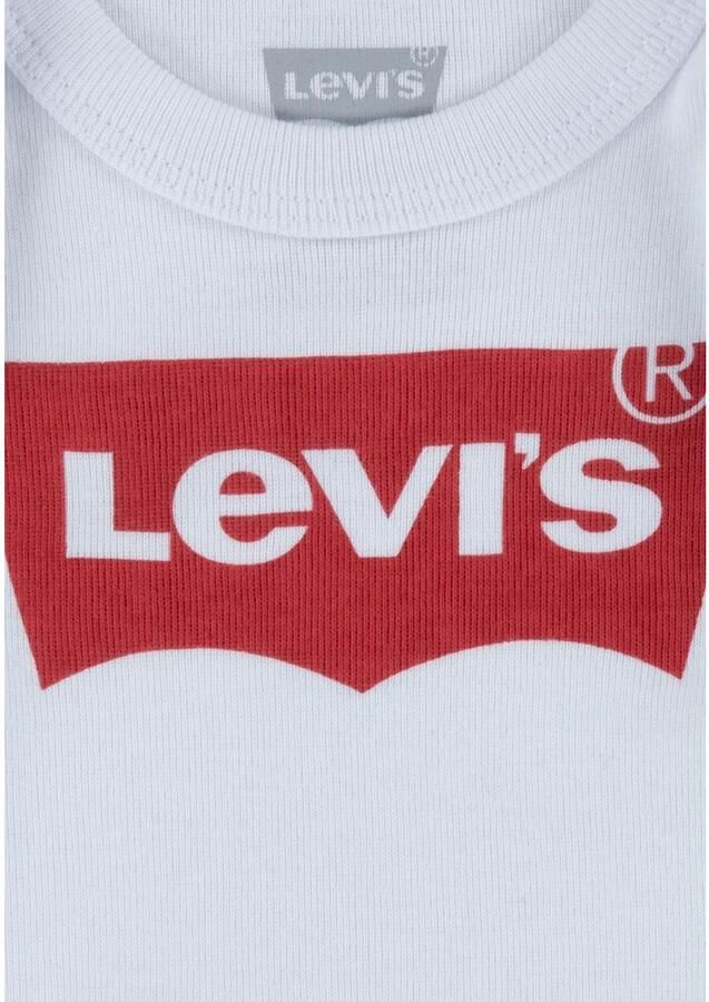 Levis Levi's Kids giftset Classic Batwing met romper wit rood Katoen Ronde hals 6-12 mnd - Foto 4