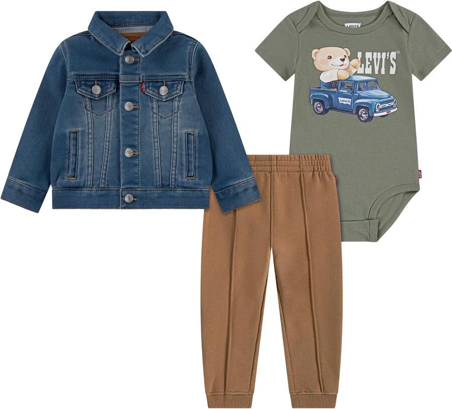 Levi's Kidswear Bodypants LVB TRUCKER TEE JOGGER en spijkerjas voor jongens (3-delig) - Foto 4
