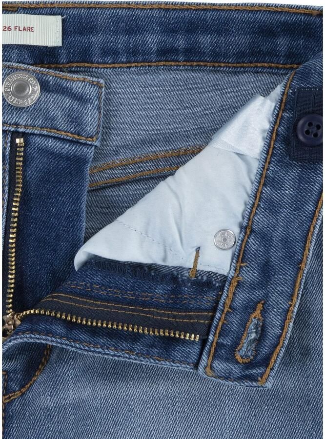 Levis Levi's Kids 726 high waist flared jeans CLEAN GETAWAY Blauw Meisjes Stretchdenim 104 - Foto 5