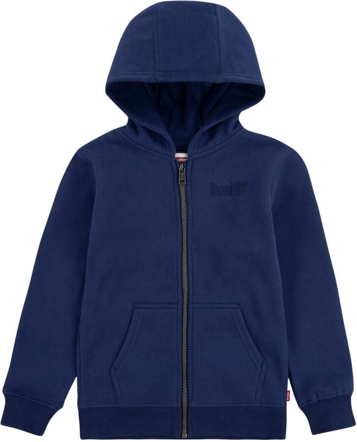 Levi's Kidswear Capuchonsweatvest LVB POSTER LOGO FULL ZIP HOODI met logo borduursel voor jongens - Foto 5