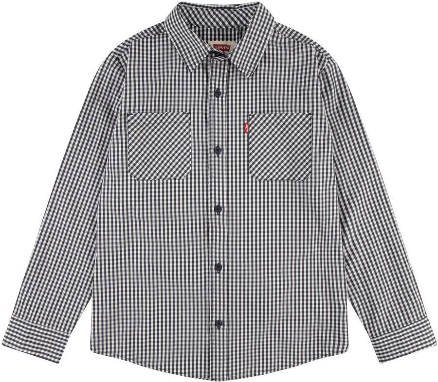 Levi's Kidswear Geruit overhemd met borstzakken van katoen voor jongens - Foto 2
