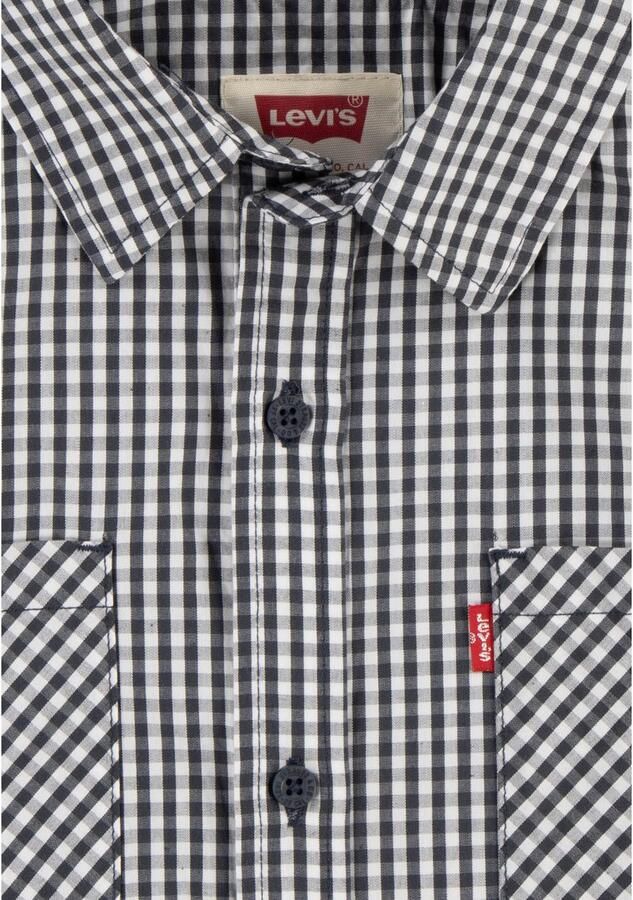 Levi's Kidswear Geruit overhemd met borstzakken van katoen voor jongens