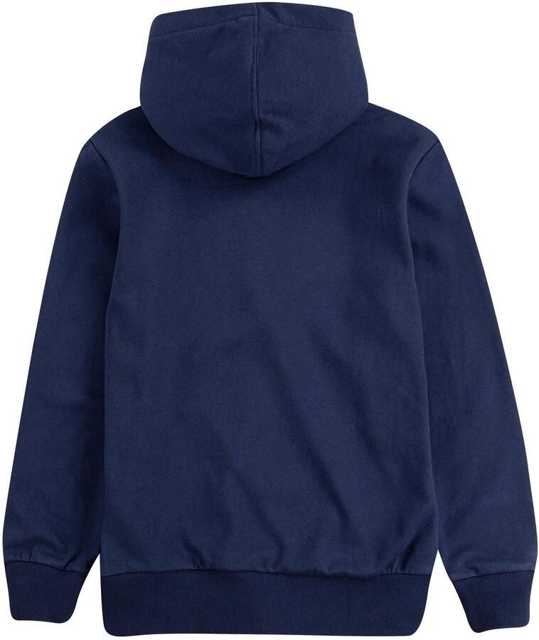 Levis Levi's Kids hoodie Batwing Screenprint met logo donkerblauw Sweater Logo 110 - Foto 4