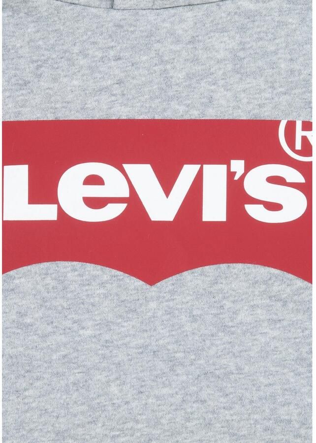 Levis Levi's Kids hoodie Batwing met logo grijs melange Sweater Logo 140 - Foto 7