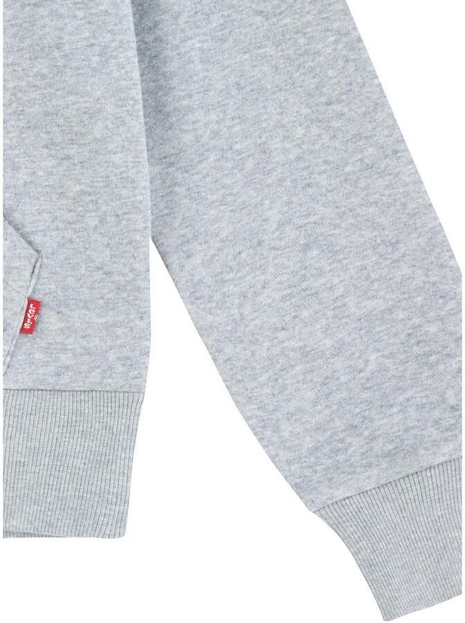 Levis Levi's Kids hoodie Batwing met logo grijs melange Sweater Logo 140 - Foto 6