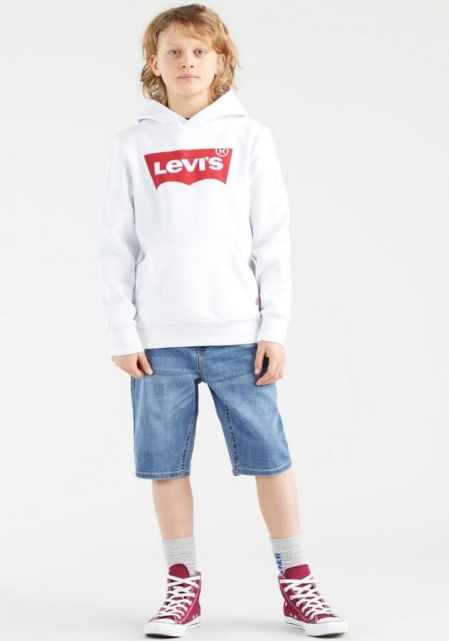 Levis Levi's Kids hoodie Batwing met logo wit Sweater Logo 140 - Foto 8