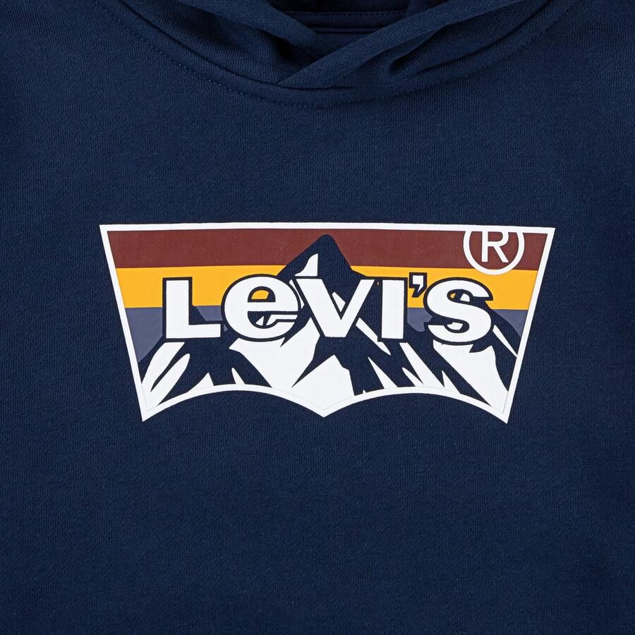 Levi's Kidswear Hoodie LVB MOUNTAIN BATWING HOODIE voor jongens. vleermuislogo-print