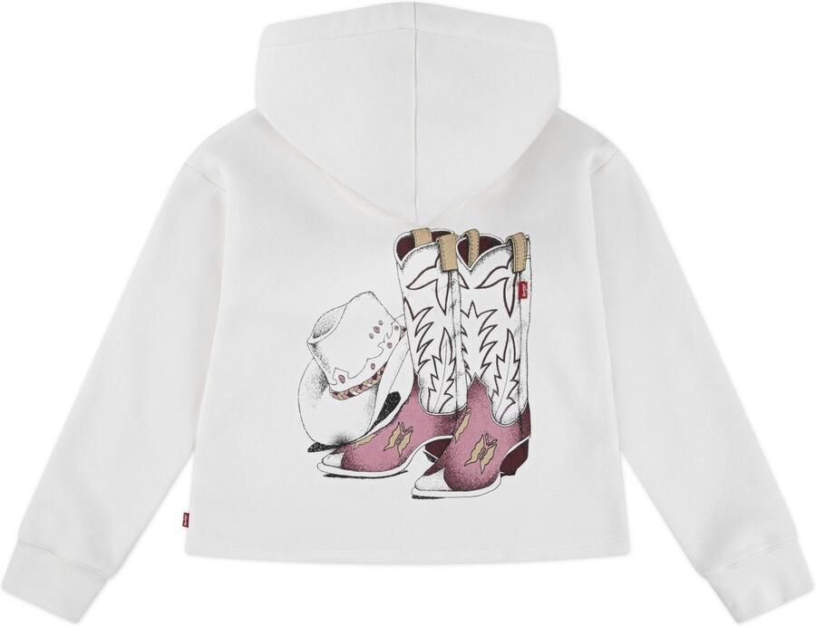 Levi's Kidswear Hoodie LVG MEET AND GREET WESTERN met grote western-rugprint voor meisjes - Foto 6