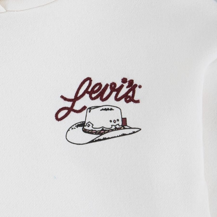 Levi's Kidswear Hoodie LVG MEET AND GREET WESTERN met grote western-rugprint voor meisjes - Foto 4