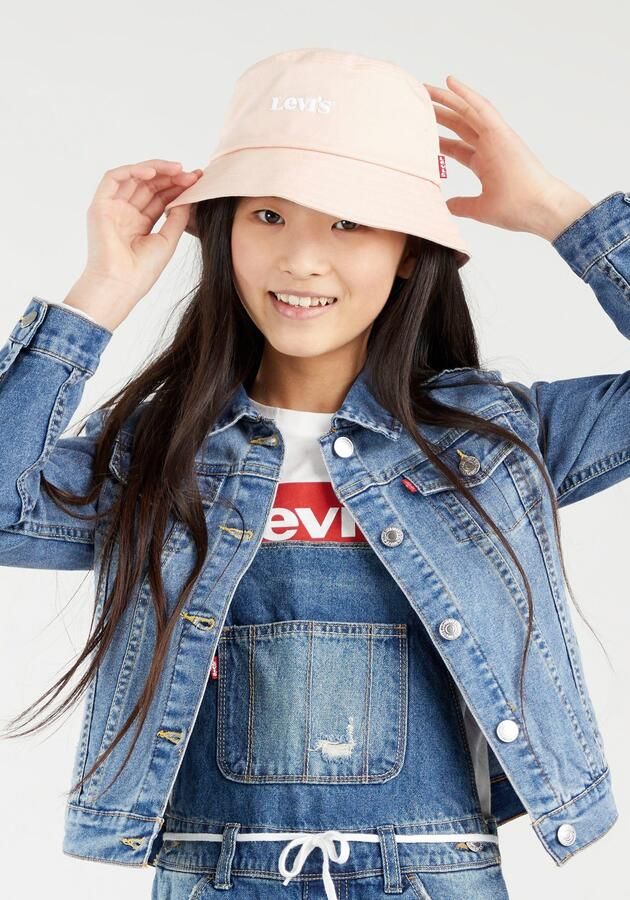 Levis Levi's Kids spijkerjas matter of fact Blauw Meisjes Stretchdenim Klassieke kraag 104 - Foto 6