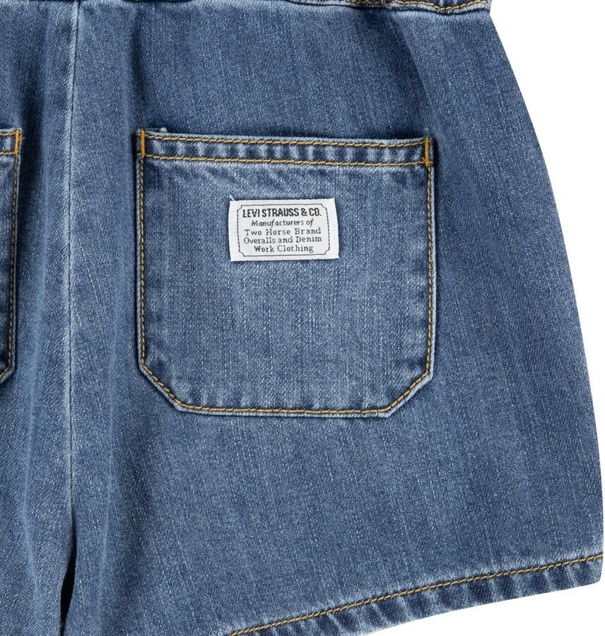 Levis Levi's Kids playsuit blauw Meisjes Denim Klassieke kraag Effen 140 - Foto 4