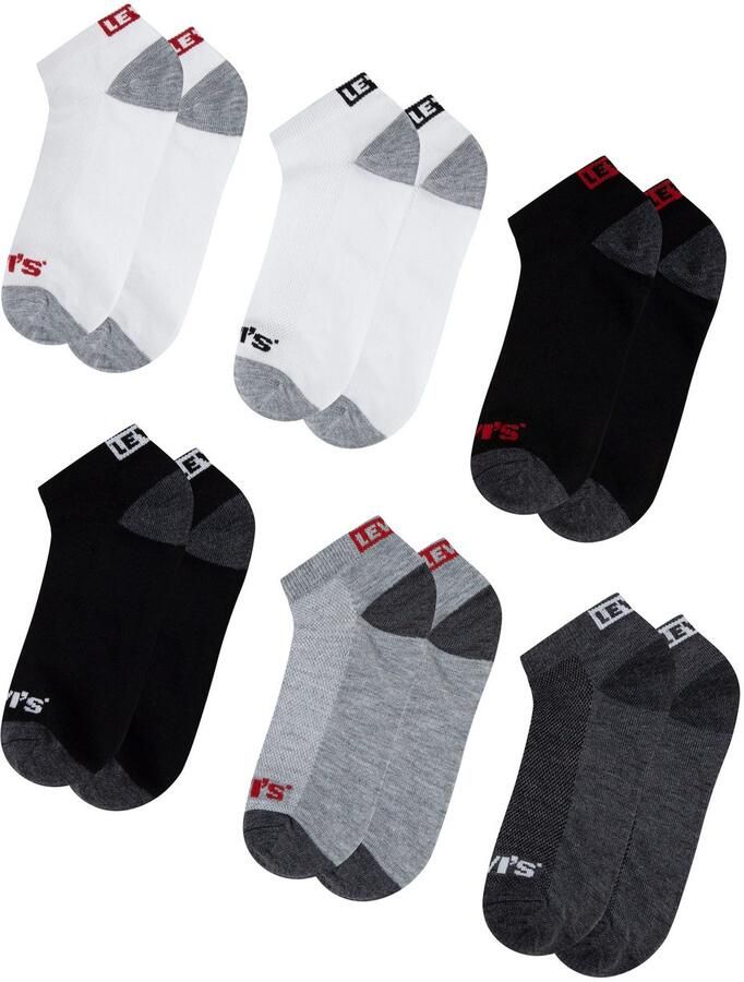 Levi's Kidswear Korte sokken LHN BOX TAB LOW CUT 6PK MarkeL (set 6 paar)