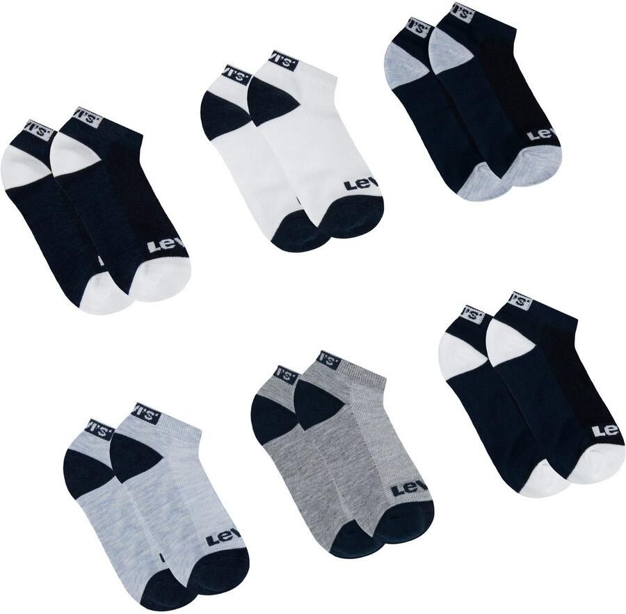 Levi's Kidswear Korte sokken LHN BOX TAB LOW CUT 6PK MarkeL (set 6 paar)