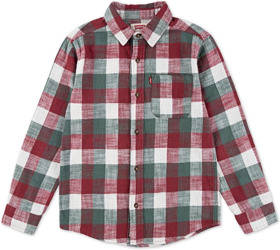 Levi's Kidswear Overhemd met lange mouwen LVB BUFFALO CHECK FLANNEL zacht en knuffelig met ruitpatroon voor jongens - Foto 4