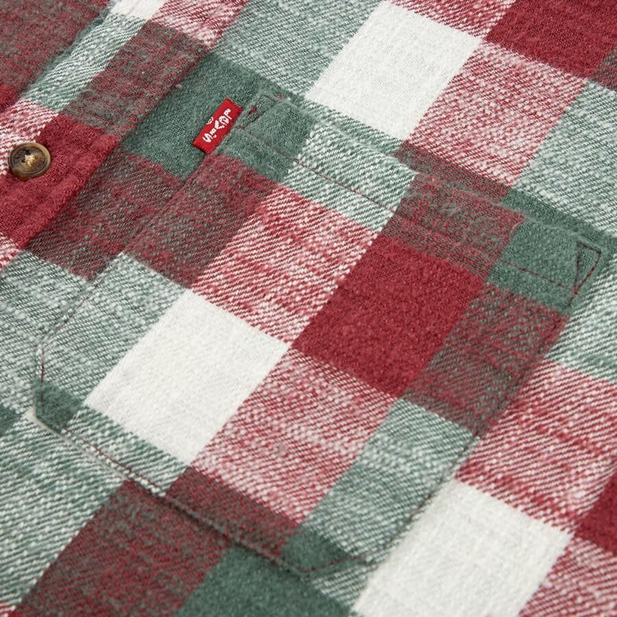 Levi's Kidswear Overhemd met lange mouwen LVB BUFFALO CHECK FLANNEL zacht en knuffelig met ruitpatroon voor jongens