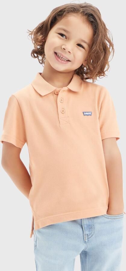 Levis Levi's Kids polo oranjezand Jongens Katoen Polokraag Effen 140 - Foto 6
