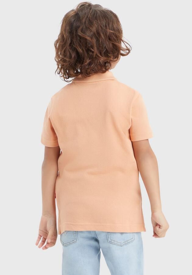 Levis Levi's Kids polo oranjezand Jongens Katoen Polokraag Effen 140 - Foto 5