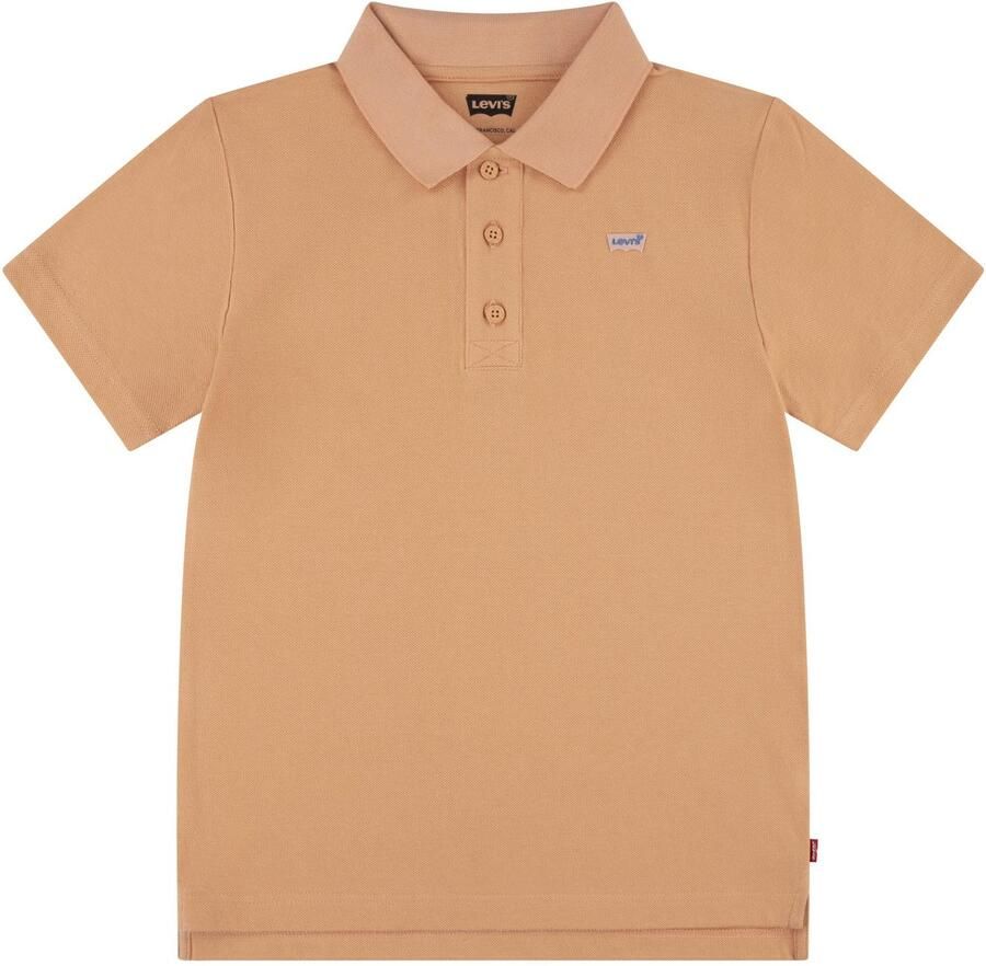 Levis Levi's Kids polo oranjezand Jongens Katoen Polokraag Effen 140