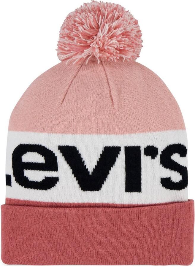 Levi's Kidswear Pomponmuts en handschoen in set (set)