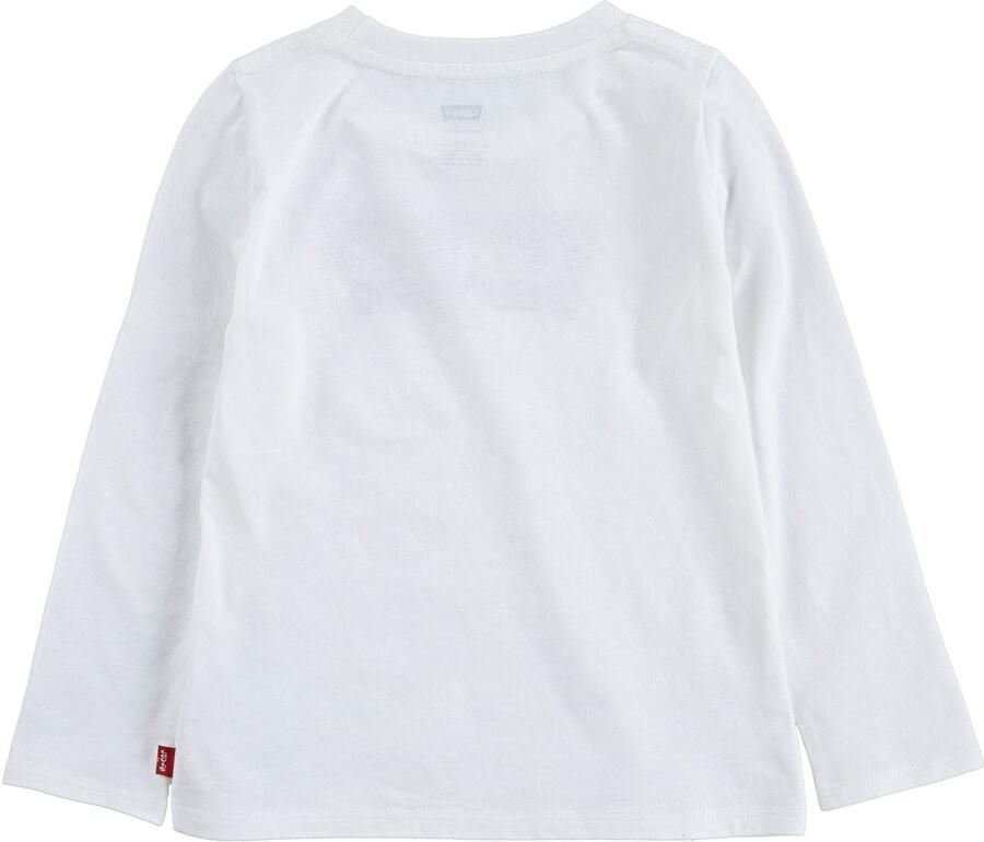 Levis Levi's Kids longsleeve Logo met logo wit Meisjes Katoen Ronde hals Logo 92 - Foto 2