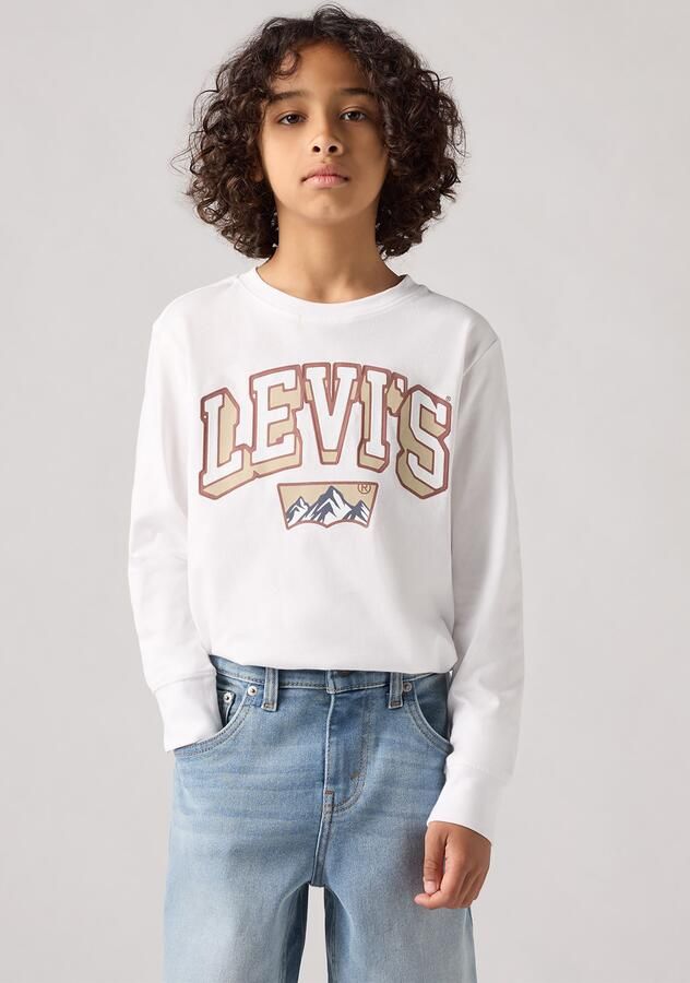 Levi's Kidswear Shirt met lange mouwen LVB ACADEMIC ADVENTURER LS TEE met grote logoprint van katoen voor jongens - Foto 10