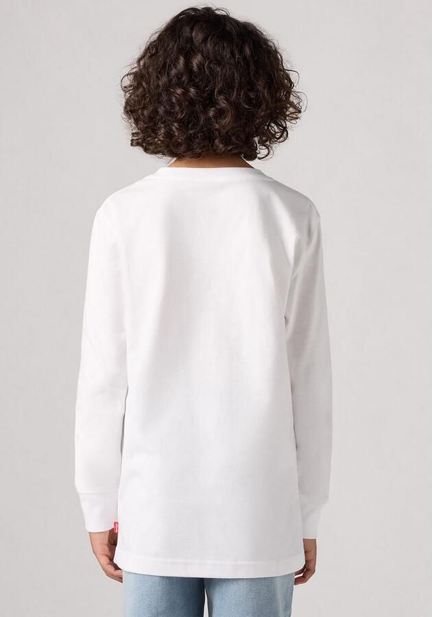 Levi's Kidswear Shirt met lange mouwen LVB ACADEMIC ADVENTURER LS TEE met grote logoprint van katoen voor jongens - Foto 8