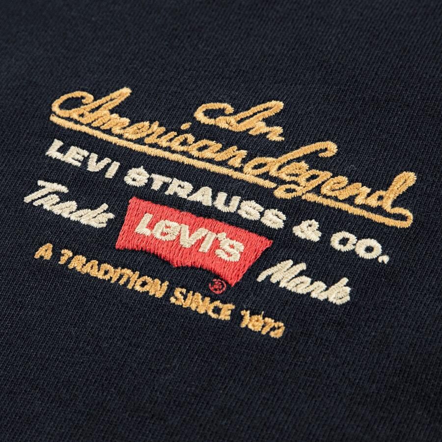 Levi's Kidswear Shirt met lange mouwen LVB LEGENDARY LS TEE met logoborduurwerk op de borst voor jongens