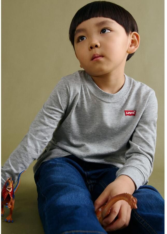 Levi's Kidswear Shirt met lange mouwen LVB LS GRAPHIC TEE SHIRT met logo borduursel voor jongens - Foto 3