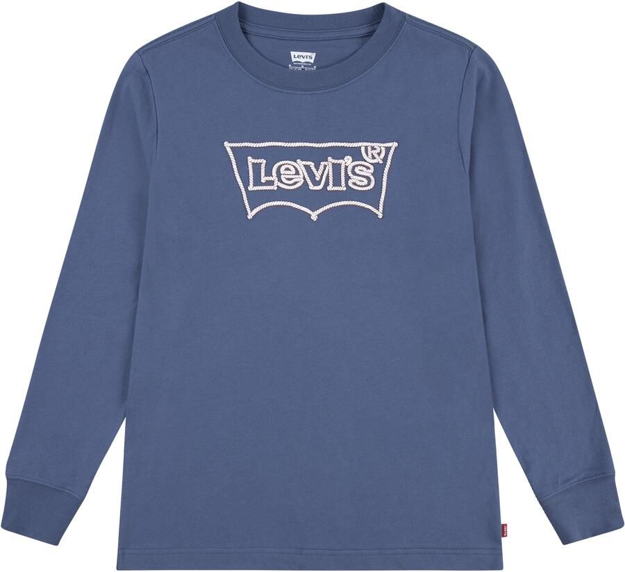 Levis Levi's Kids longsleeve ROPE BATWING met logo middenblauw Jongens Katoen Ronde hals 140 - Foto 3