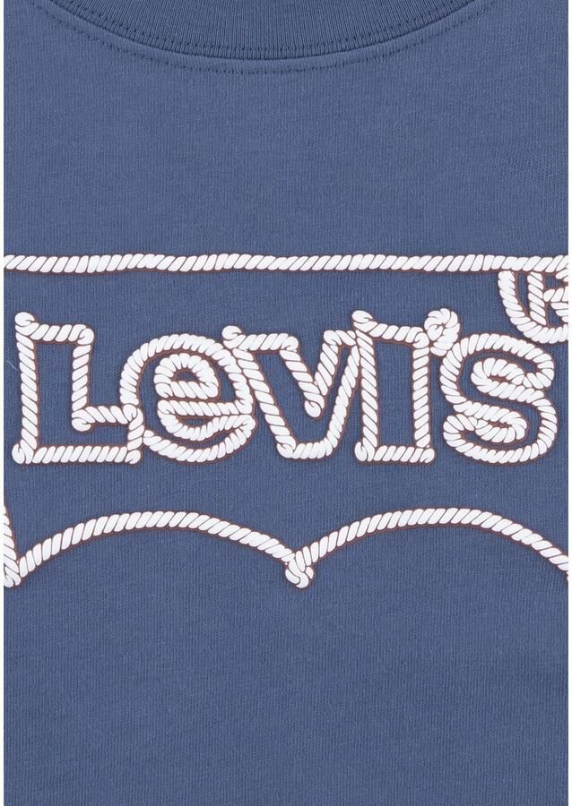 Levis Levi's Kids longsleeve ROPE BATWING met logo middenblauw Jongens Katoen Ronde hals 140 - Foto 2
