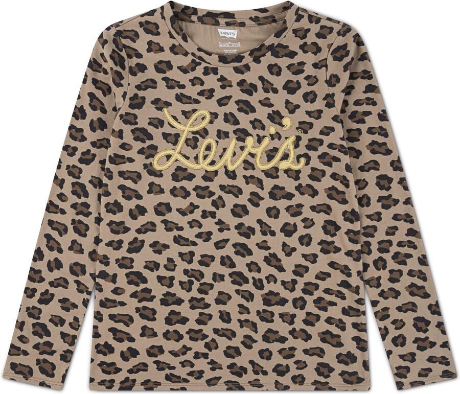 Levi's Kidswear Shirt met lange mouwen LVG APPLIQUE LS TOP met glittereffect voor meisjes - Foto 2
