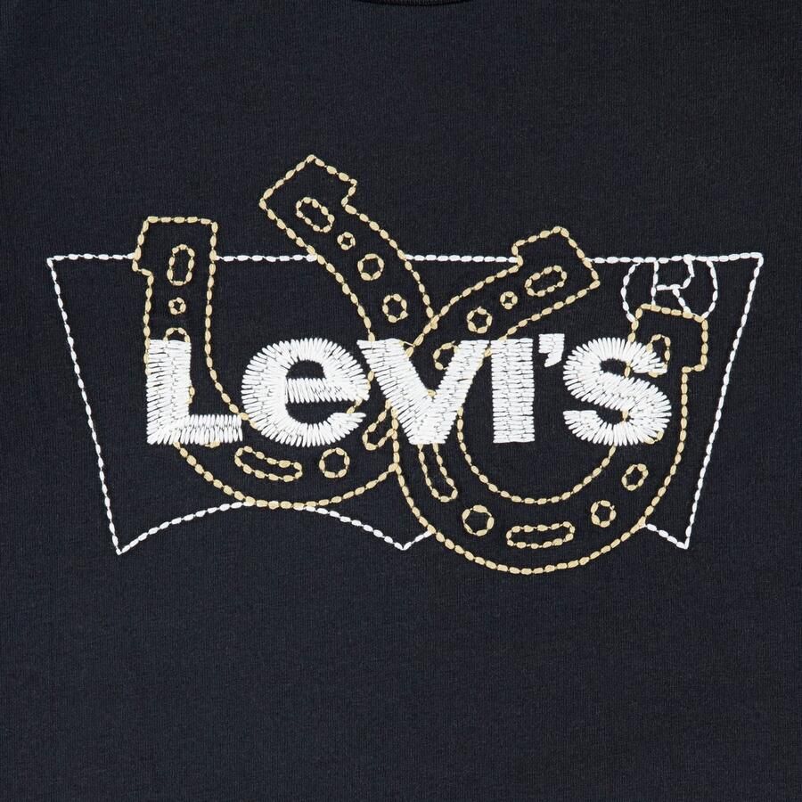 Levi's Kidswear Shirt met lange mouwen LVG LS BATWING FILL met logo borduursel voor meisjes